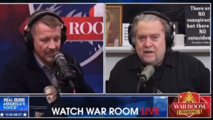 Erik Prince and Steve Bannon on Feb. 23
