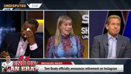 Shannon Sharpe cries after Tom Brady's retirement announcement