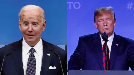 Biden Nukes Trump on World Stage, Talks Trash About 2024 split image