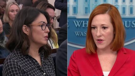 Cecilia Vega Jen Psaki split image