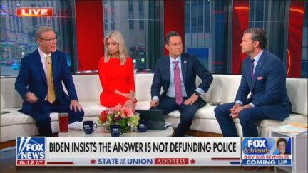 Fox & Friends Falsely Claims Biden Has 'Done a 180' on 'Defund the Police'