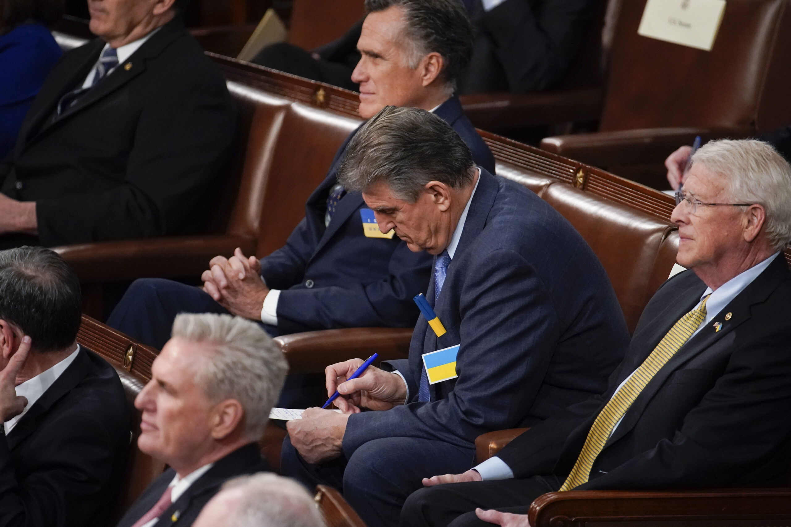 Joe Manchin Sits with Republicans During State of the Union