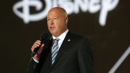 Bob Chapek of Disney talks during the Opening Ceremony of the Invictus