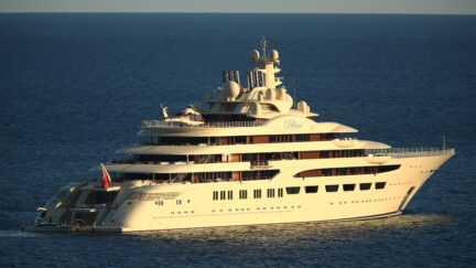 Russian oligarch Alisher Usmanov's yacht