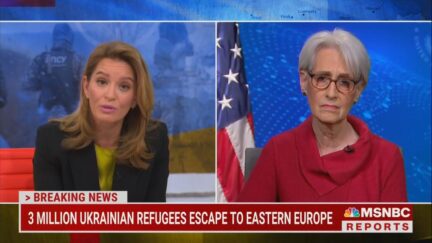 Katy Tur and Wendy Sherman on March 15