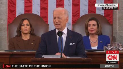 Joe Biden giving the SOTU