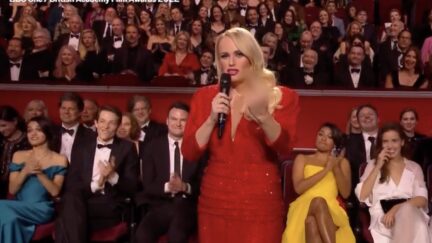 Rebel Wilson flips off Putin as BAFTA host