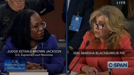 Marsha Blackburns addressing Ketanji Brown Jackson