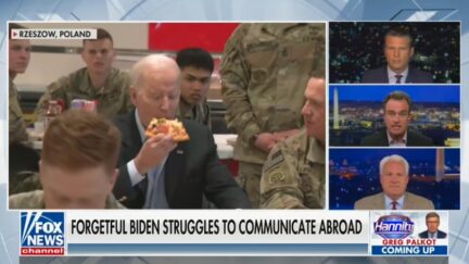 Joe Biden felled by pizza