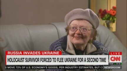 CNN Profiles Holocaust Survivor Forced to Flee Ukraine For Second Time