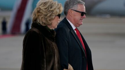 Mark Meadows (left) and his wife Debbie (right)
