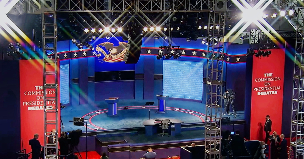 Presidential Debate 2020 stage