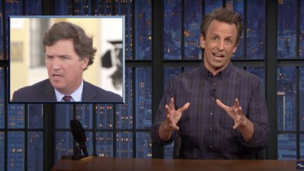 Seth Meyers mocks Tucker Carlson on Late Night