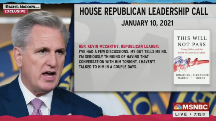 Maddow Brings Proof Kevin McCarthy Wanted Trump to Resign