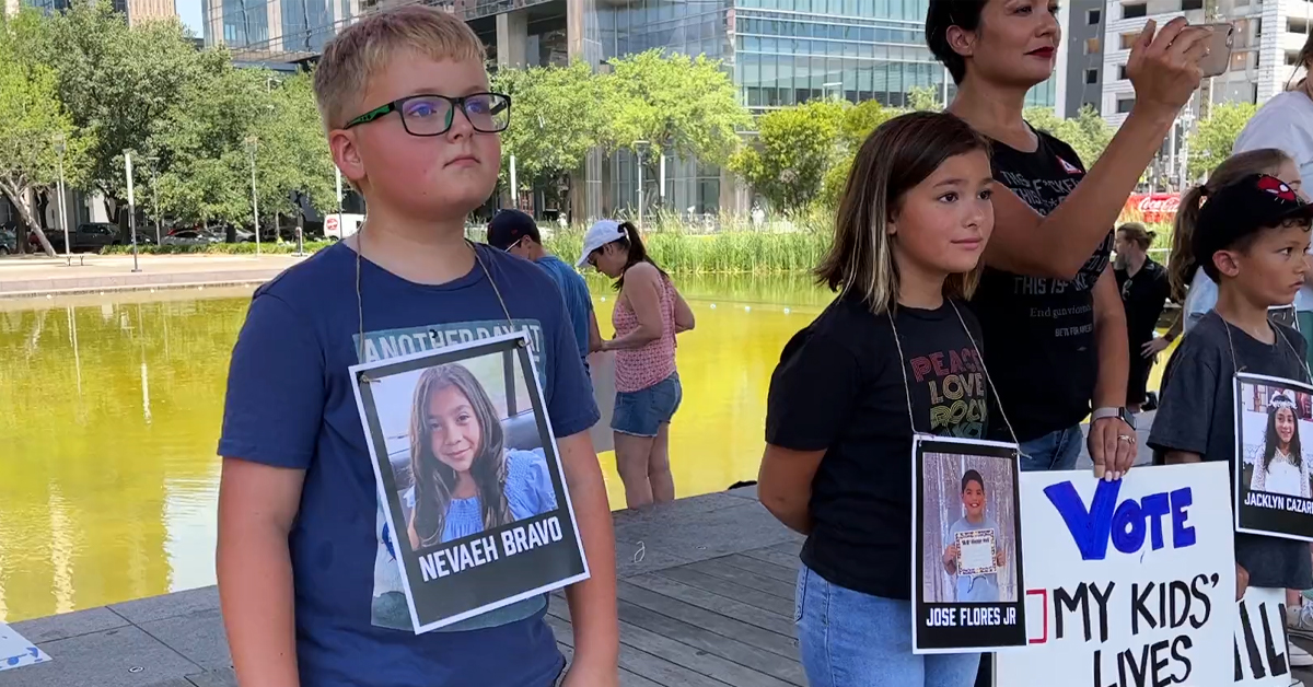 Children Protest NRA Convention in Texas After Uvalde Shooting