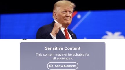 Trump’s TRUTH Social Censors Post as 'Sensitive Content'