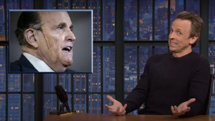 Seth Meyers mocks Rudy Giuliani on Late Night