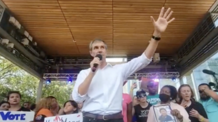 Beto O'Rourke Addresses Crowd Outside NRA Convention