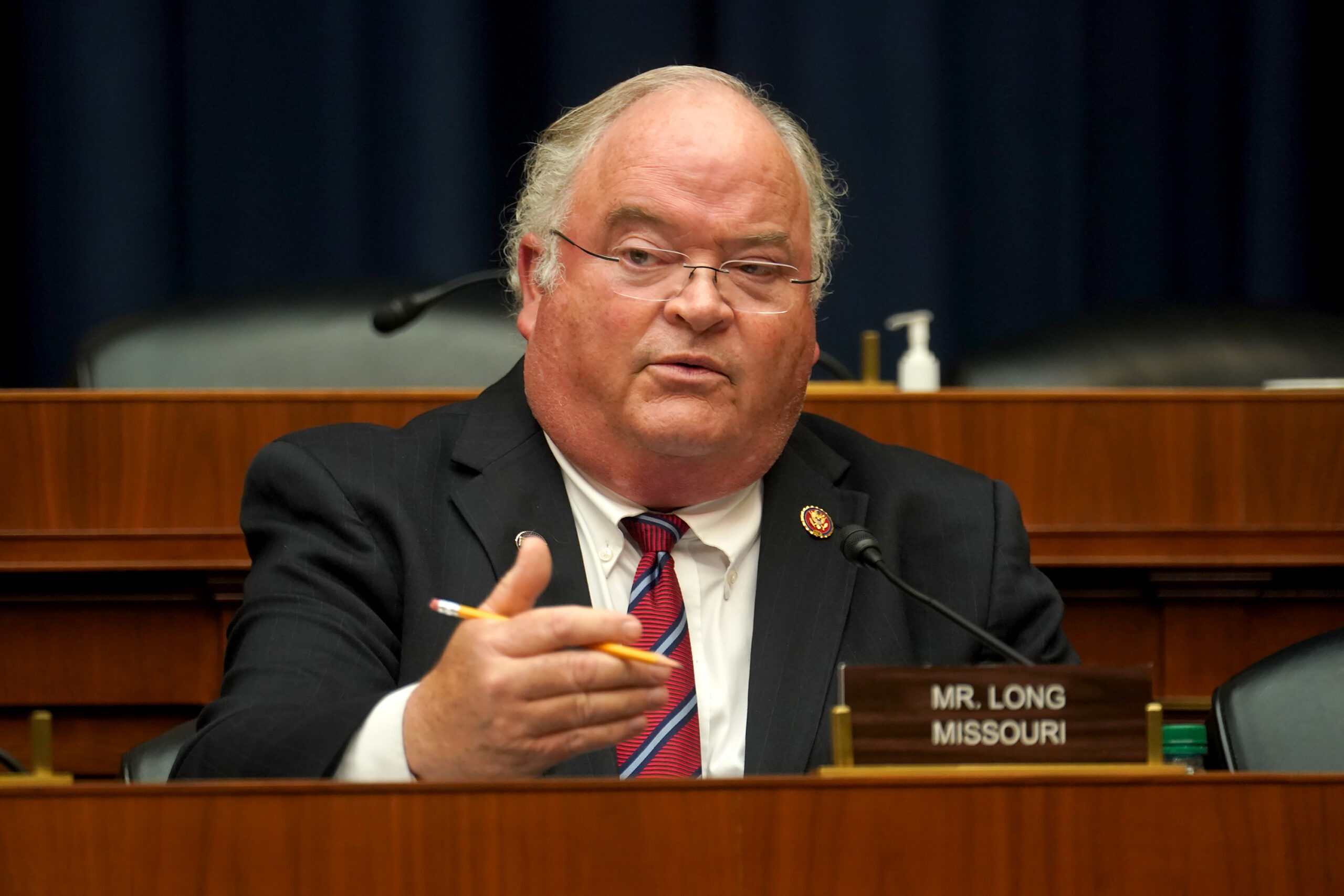 Billy Long at a hearing