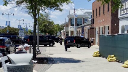 President Biden's motorcade - Rehoboth Beach, Delaware - Bo Erickson-Twitter