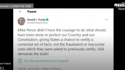 Trump tweet during Jan. 6