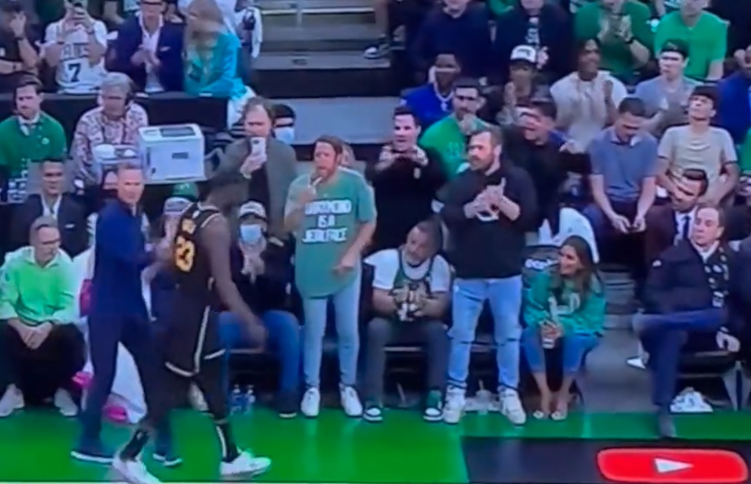 Dave Portnoy Heckles Draymond Green Courtside While Wearing ‘Draymond Is a Jerk Face’ Shirt