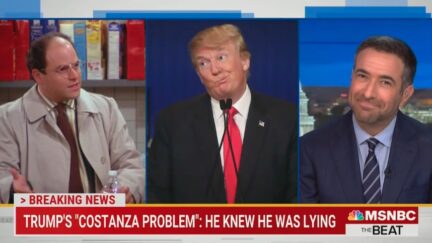 Ari Melber comparing Trump to Costanza