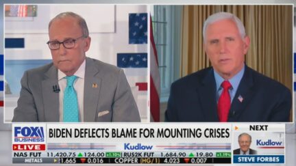 Larry Kudlow and Mike Pence