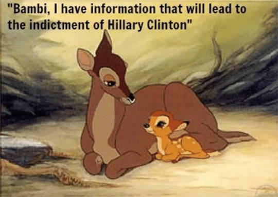 Bambi Hillary Clinton meme