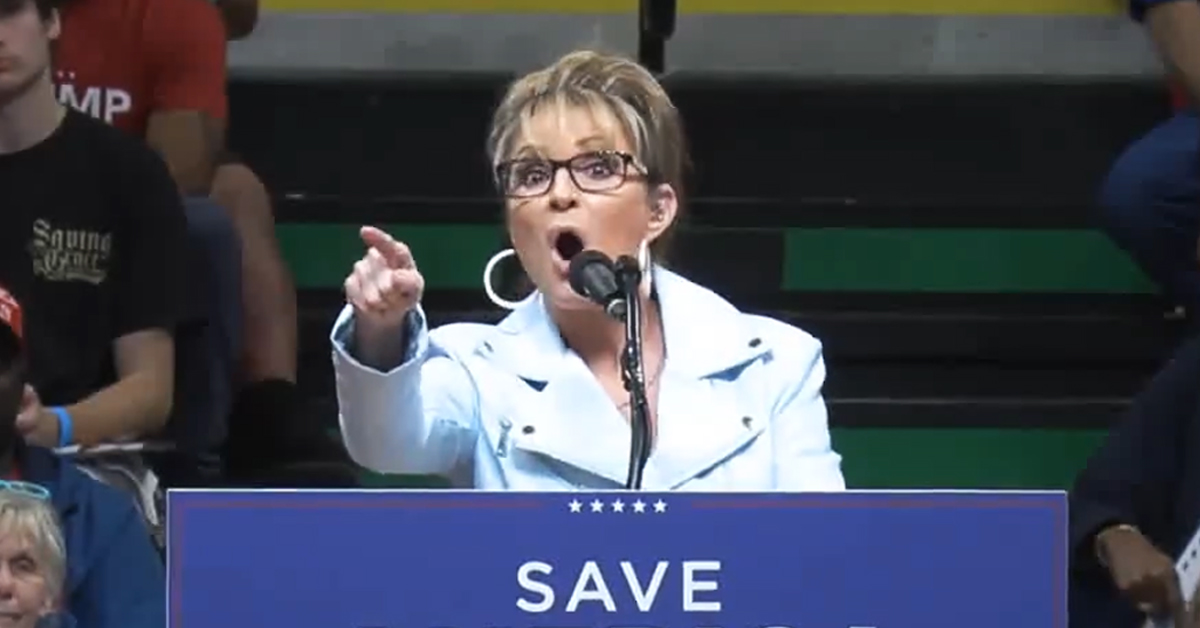 Sarah Palin at Trump Rally in Alaska