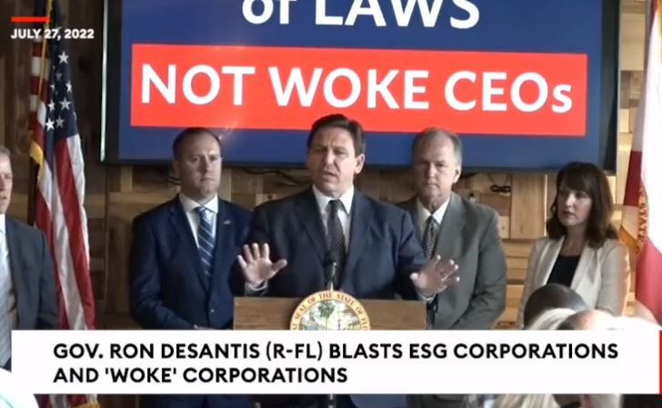 Ron DeSantis Announces Moves to Regulate ‘Woke CEOs’ and Stop ‘Ideological Corporate Power’