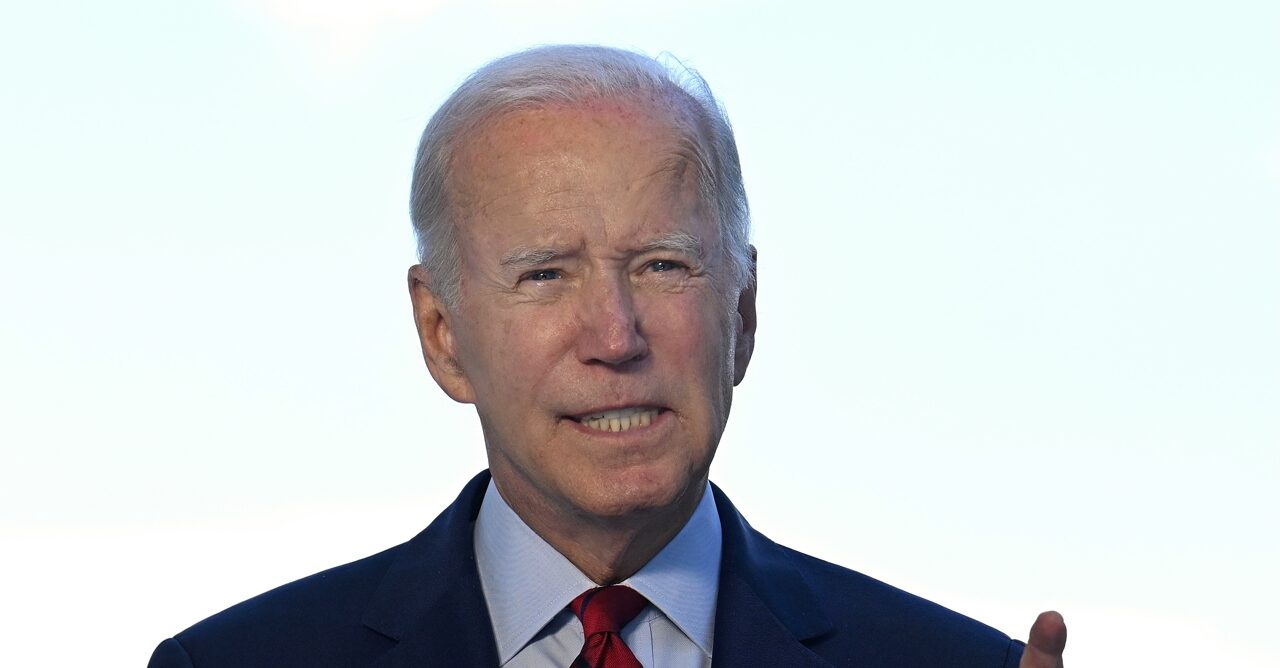 WASHINGTON, DC - AUGUST 01: U.S. President Joe Biden speaks from the Blue Room balcony of the White House on August 1, 2022 in Washington, DC. Biden announced that over the weekend, U.S. forces launched a drone strike in Afghanistan that killed al-Qaeda leader Ayman Al-Zawahiri. Zawahiri, 71, took over leadership of al-Qaeda in 2011, shortly after American forces killed Osama bin Laden. The president said there were no civilian casualties in the attack. (Photo by Jim Watson-Pool/Getty Images)