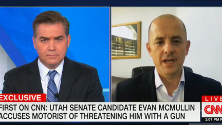 Evan McMullin Tells Jim Acosta He And His Wife Were Threatened at Gunpoint By Man With ‘Proclivity for Political Violence’ After Campaign Event (mediaite.com)