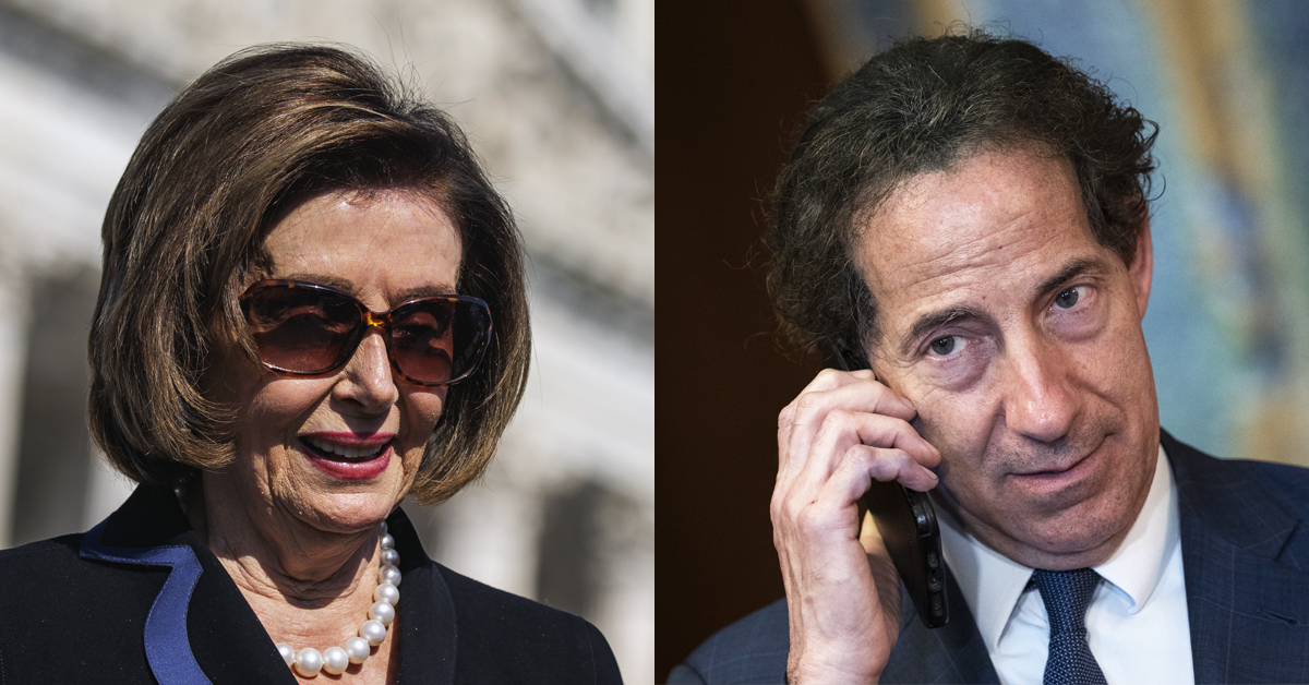 Nancy Pelosi and Jamie Raskin