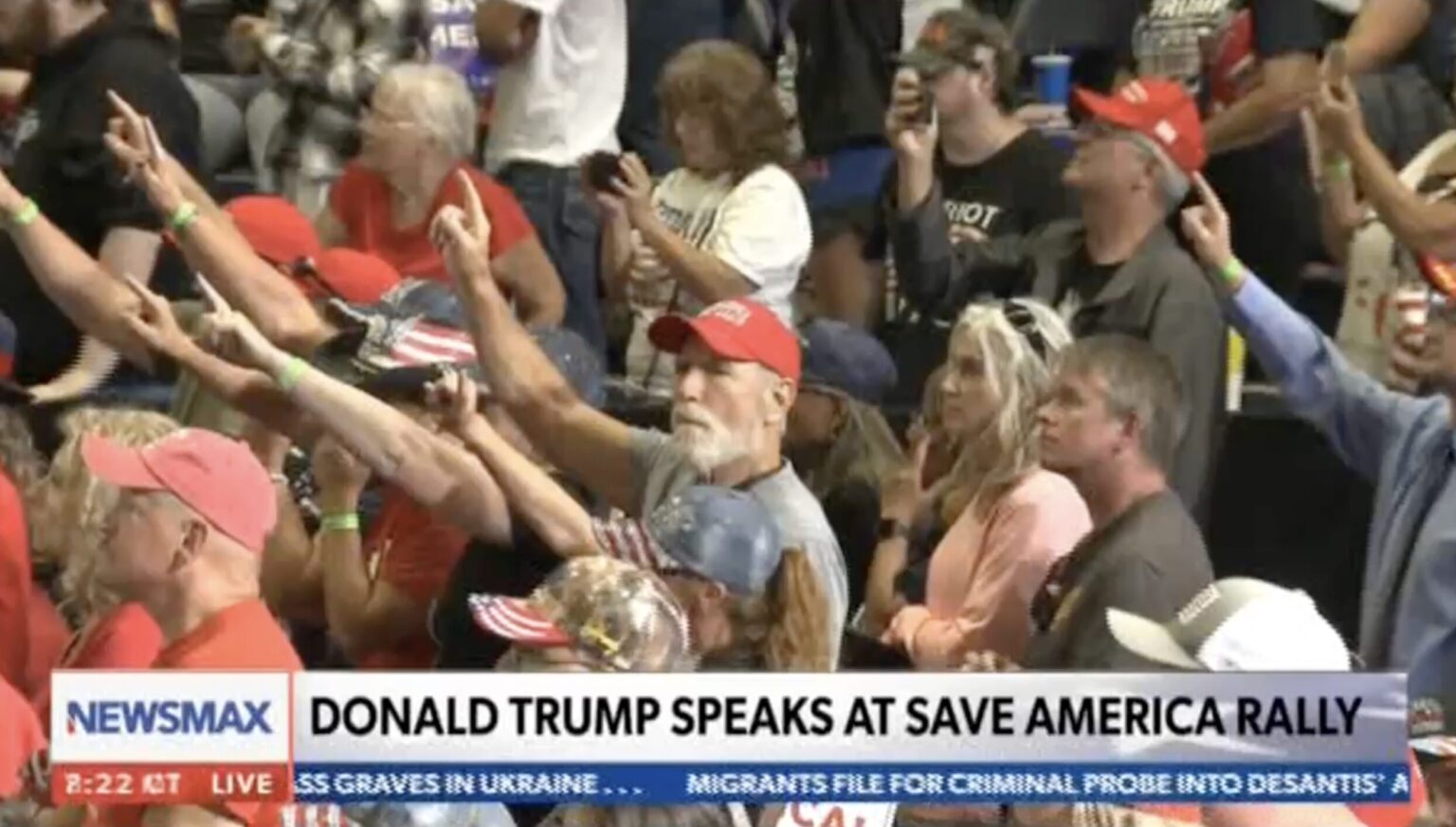 VIDEO: Trump Rally Clip Goes Viral As Crowd Engages In Bizarre Salute