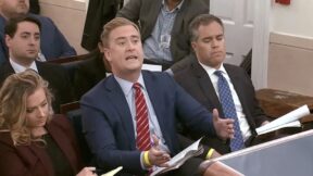 Peter Doocy grills Karine Jean-Pierre