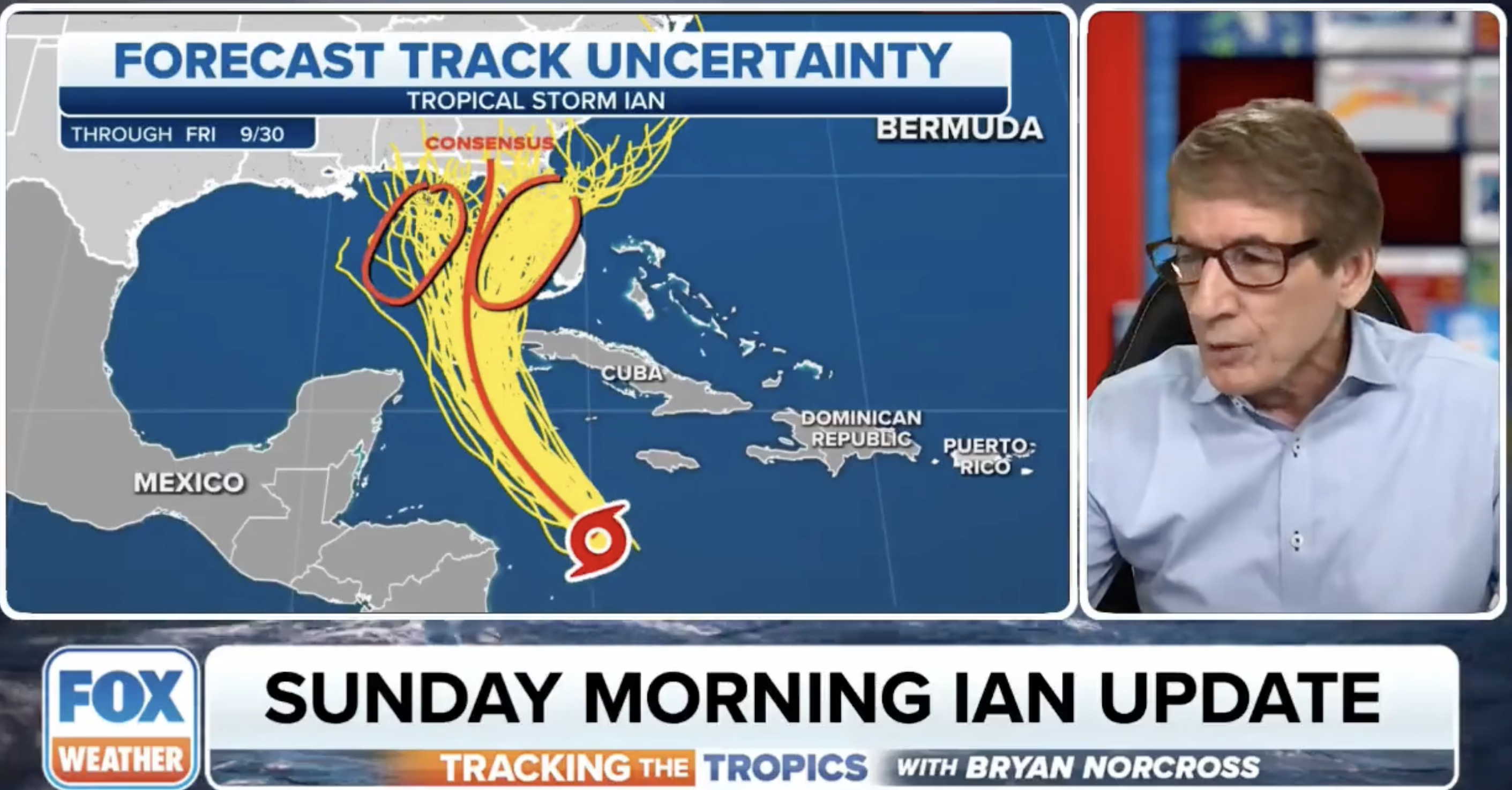 WATCH: Fox Meteorologist Inadvertently Draws a Penis with His Telestrator During Hurricane Ian Forecast