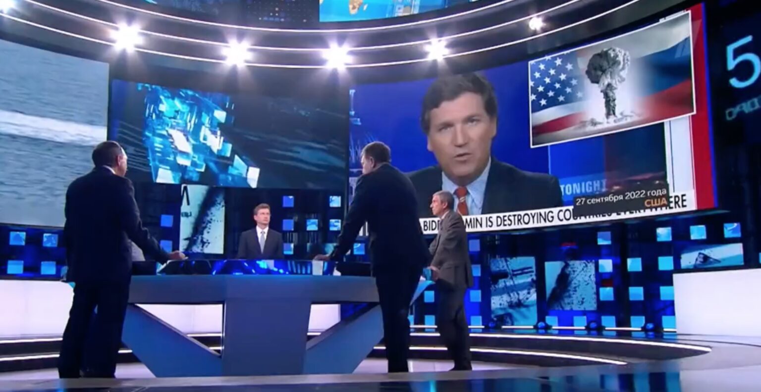 Russia Airs Tucker Carlson's Nord Stream Explosion Claims