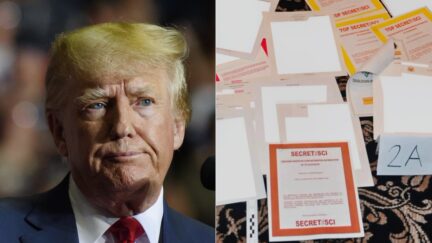 Trump Mar-a-Lago documents split image