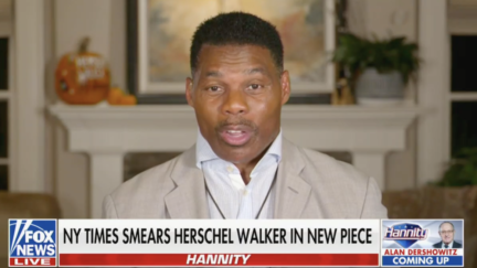 Georgia Senate candidate Herschel Walker told Sean Hannity Monday night Democrats are behind a report he paid for his former girlfriend to receive an abortion.