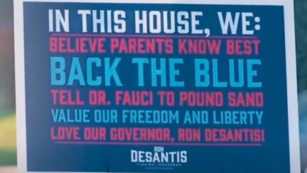 DeSantis yard sign