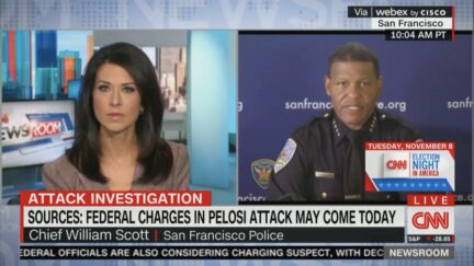 Ana Cabrera interviewing San Francisco Police Chief William Scott