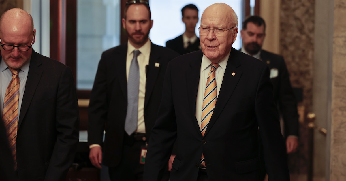 Patrick Leahy Recalls Intel From Mysterious Joggers Convincing Him to Vote Against Iraq War