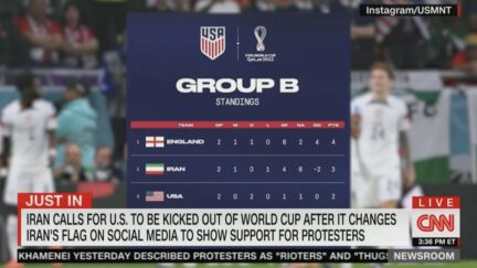 USMNT social media posts supporting Iranian protesters