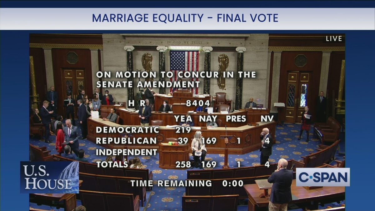 Thirty Nine Republicans Vote For Respect For Marriage Act 7163