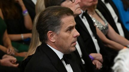 Hunter Biden, son of US President Joe Biden, attends a reception for the Kennedy Center Honorees in the East Room of the White House