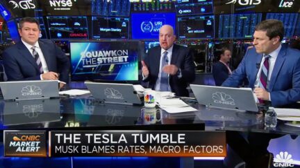 'Shocking!' CNBC Anchors Stunned By Tesla's Brutal Stock Dive Amid Elon Musk's Twitter 'Shenanigans'
