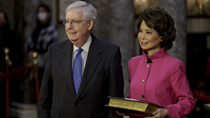 Senate GOP Leader Mitch McConnell and wife Elaine Chao