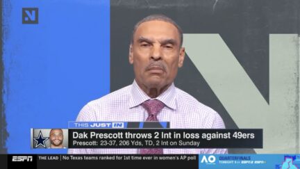 Cowboys: Skip Bayless tosses Dak Prescott in the trash after loss to 49ers