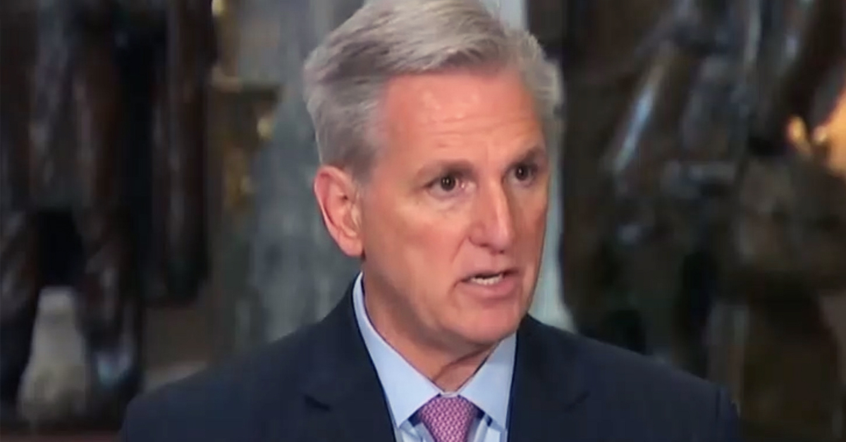 Kevin McCarthy Accuses Media of Being ‘Jealous’ Over Tucker Carlson Exclusive on Jan 6 Footage